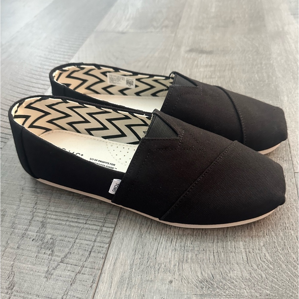 Toms Black Slip-On Shoes